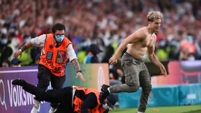 Kolejny skandal na Wembley! Kibic szalał po boisku w trakcie finału (WIDEO)