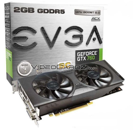 EVGA GeForce GTX 760 Superclocked karta graficzna zdjęcie opakowanie