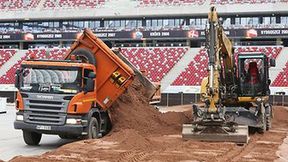 Budowa toru żużlowego na Stadionie Narodowym