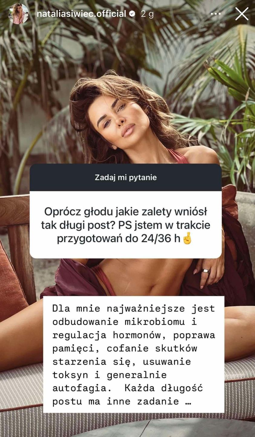 Natalia Siwiec rozprawia na temat tajników swojej diety