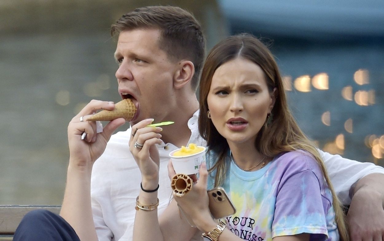 Marina Łuczenko i Wojtek Szczęsny na wakacjach w Portofino