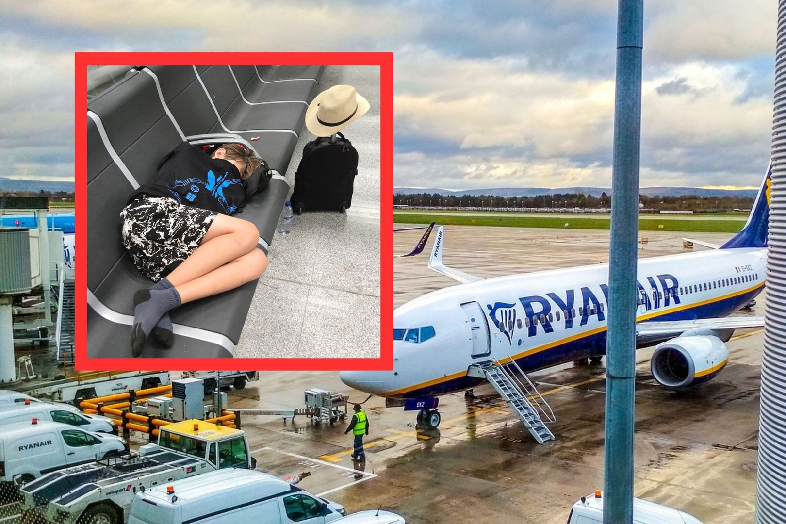 Koszmarny finał wakacji w Hiszpanii. Ryanair odpowiada na zarzuty pasażerów