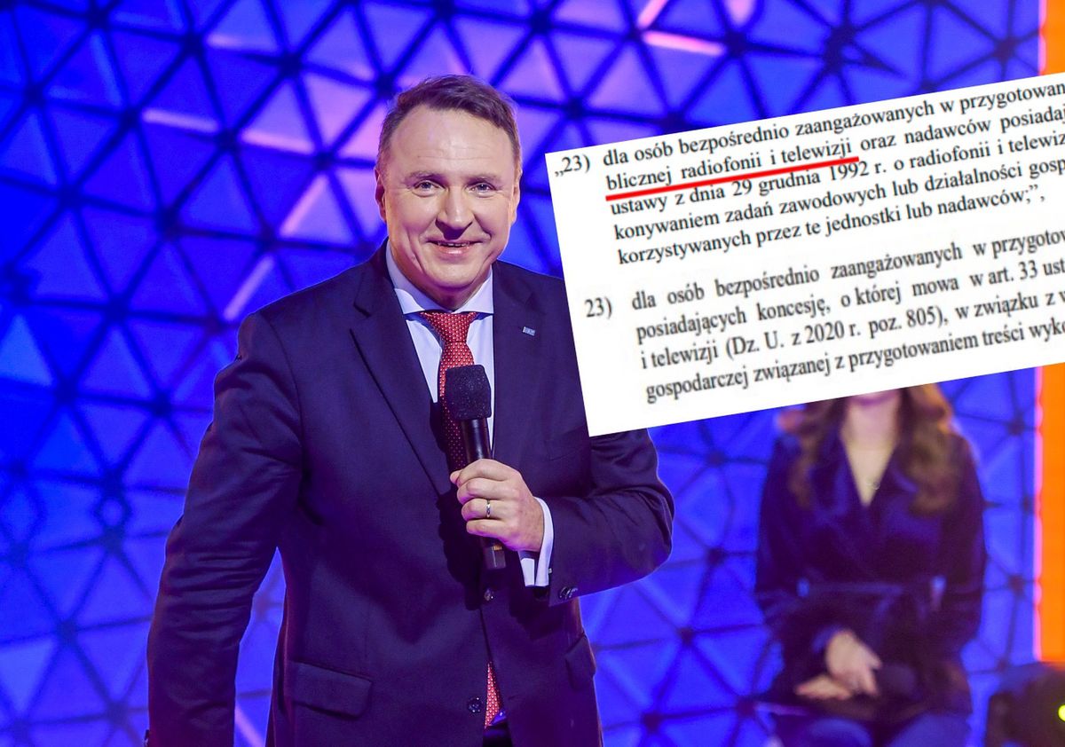 Jacek Kurski na konferencji zapowiadającej "Sylwester Marzeń z Dwójką"