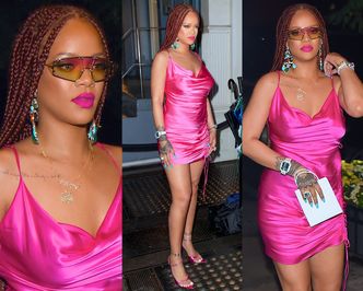 Rihanna chwali się nowymi warkoczykami i halką własnego projektu