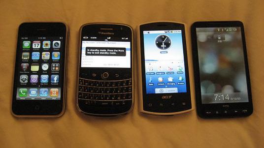 iOS i Android w górę, BlackBerry ostro w dół 1