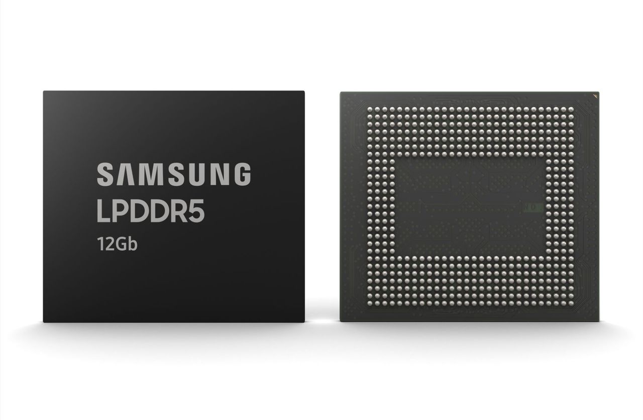 Pamięci 12 Gb LPDDR5 DRAM Samsunga