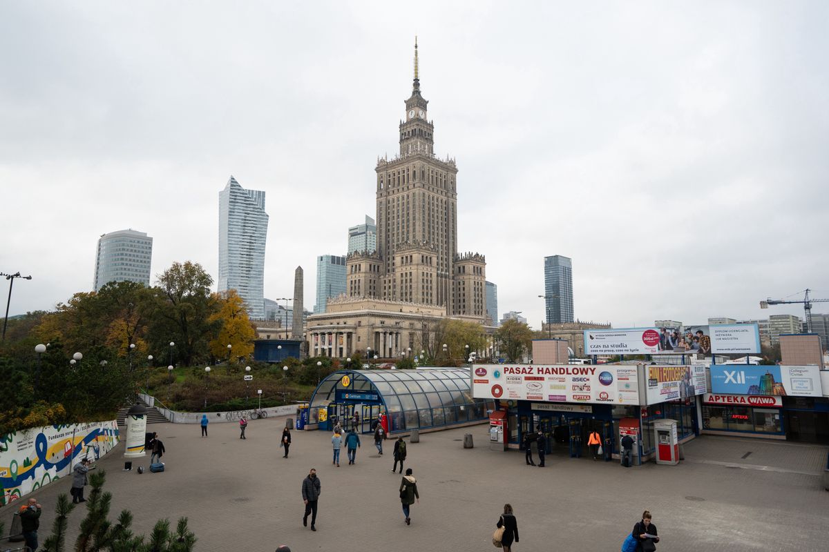 warszawa centrum pałac kultury pkin miasto