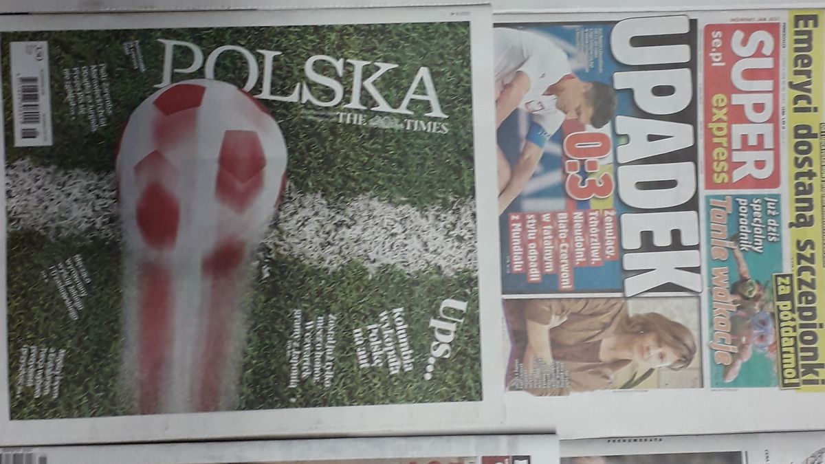 Zdjęcie okładkowe artykułu: WP SportoweFakty / Kamil Kołsut / Okładki polskiej prasy po porażce z Kolumbią