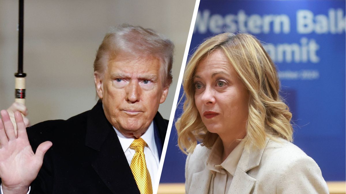 Donald Trump i Giorgia Meloni
