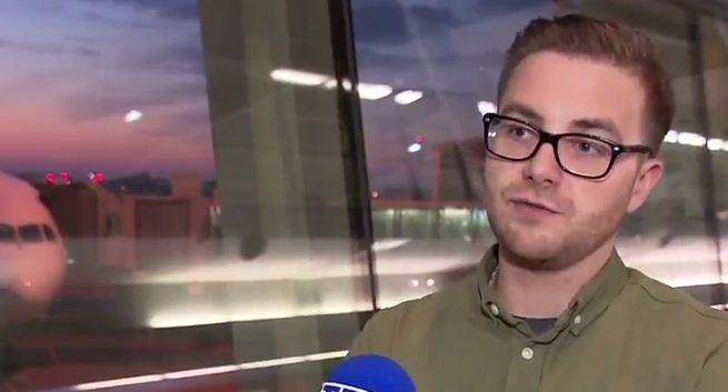 Dziennikarz TVP i były działacz PiS w „Wiadomościach” jako pierwszy Polak lecący do USA bez wizy. Olechowski: to nie ustawka