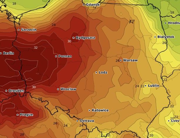 Prognoza pogody dla Polski - weekend 18-19 czerwca 2022 r. 