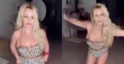 Britney Spears wygina się w panterkowym kostiumie i rozprawia o "BÓLU, CIERPIENIU I MROKU". Rośnie niepokój fanów... (FOTO)