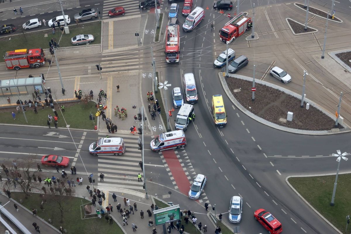 Wypadek przy placu Rodła w Szczecinie