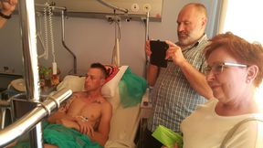 Mariusz Fierlej zostanie przetransportowany do szpitala w Piekarach Śląskich. Bardzo pomógł Krzysztof Mrozek