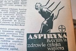 "Aspiryna Bayera zdrowie człeka wspiera". Tak wyglądały reklamy w prasie z lat 30.
