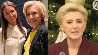 Kinga Rusin, akurat w swoje urodziny, pozuje z Hillary Clinton i dokucza Agacie Dudzie: "NIE BRONI PANI KOBIET"