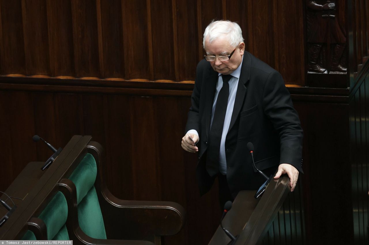 Jarosław Kaczyński w Sejmie 