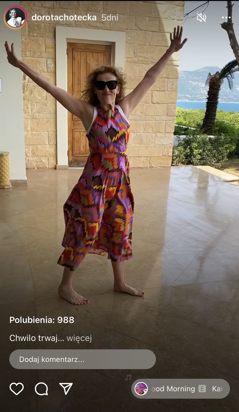Dorota Chotecka na wakacjach