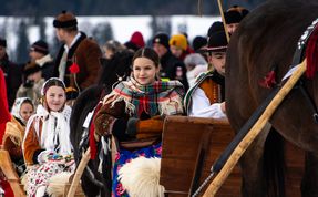 Kumoterki, Parada Gazdowska, skiring, ski-skiring, Ząb, Podhale
