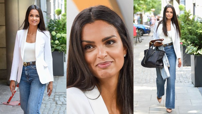 Klaudia El Dursi przybywa do studia "Dzień Dobry TVN"