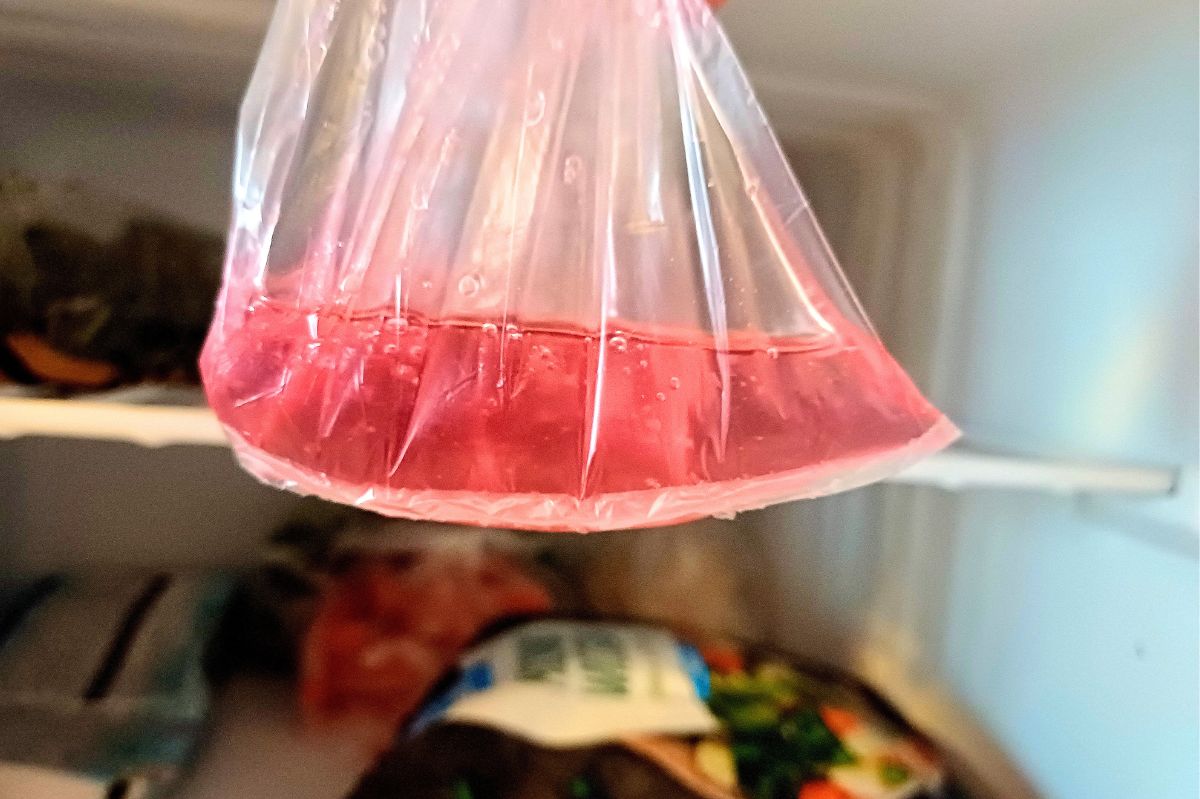 I always keep dish soap frozen in a bag, and it has come in handy a few times