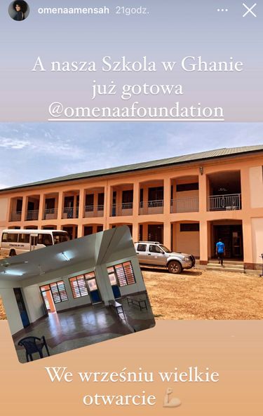 Omenaa Mensah wybudowała szkołę w Ghanie