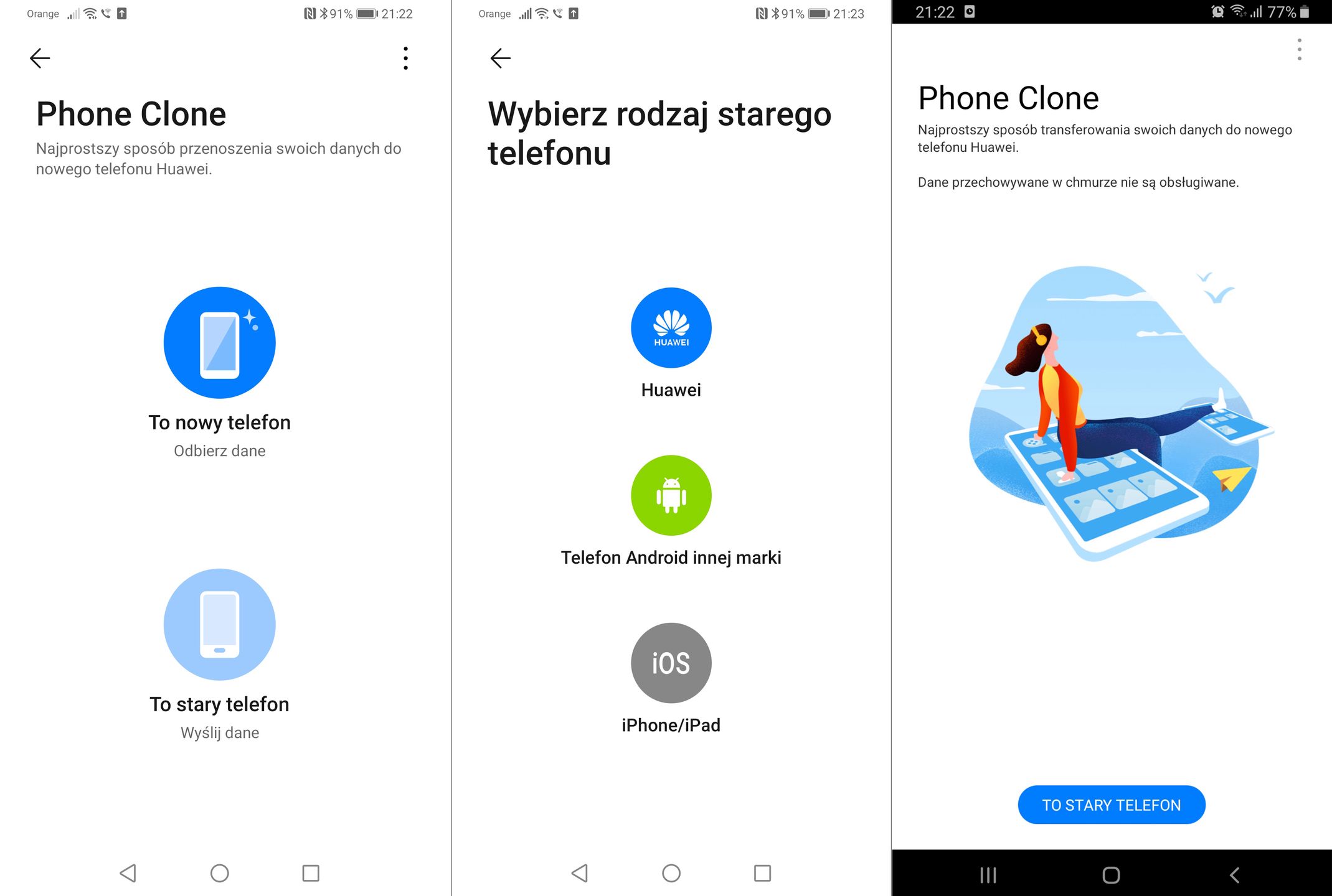 Phone Clone, czyli jak łatwo przenieść się na nowe telefony Huawei 2