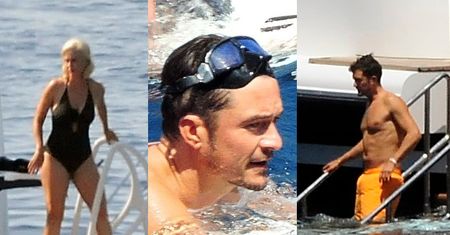 Skąpani w słońcu Majorki Katy Perry i Orlando Bloom wypoczywają na pokładzie gigantycznego jachtu (FOTO)