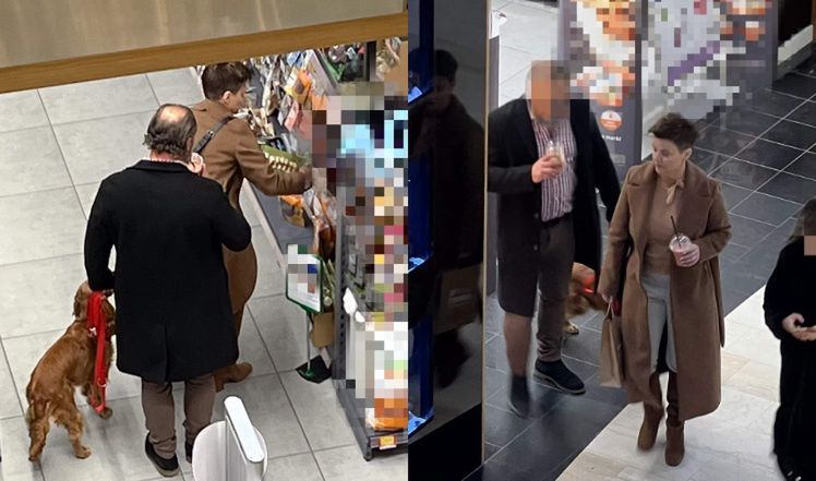 Monika Richardson "przyłapana" z partnerem w centrum handlowym.