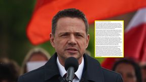 List podpisał Lewandowski. Oto jak zareagował Trzaskowski