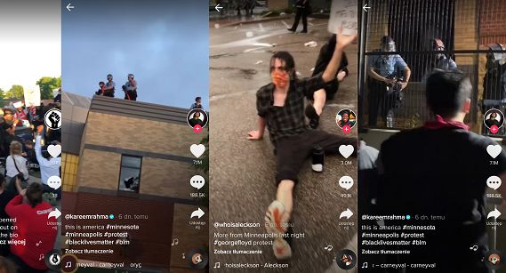 TikTok pokazuje protesty w USA oczami zwykłych Amerykanów. "Dla platformy to może być przełomowy moment"
