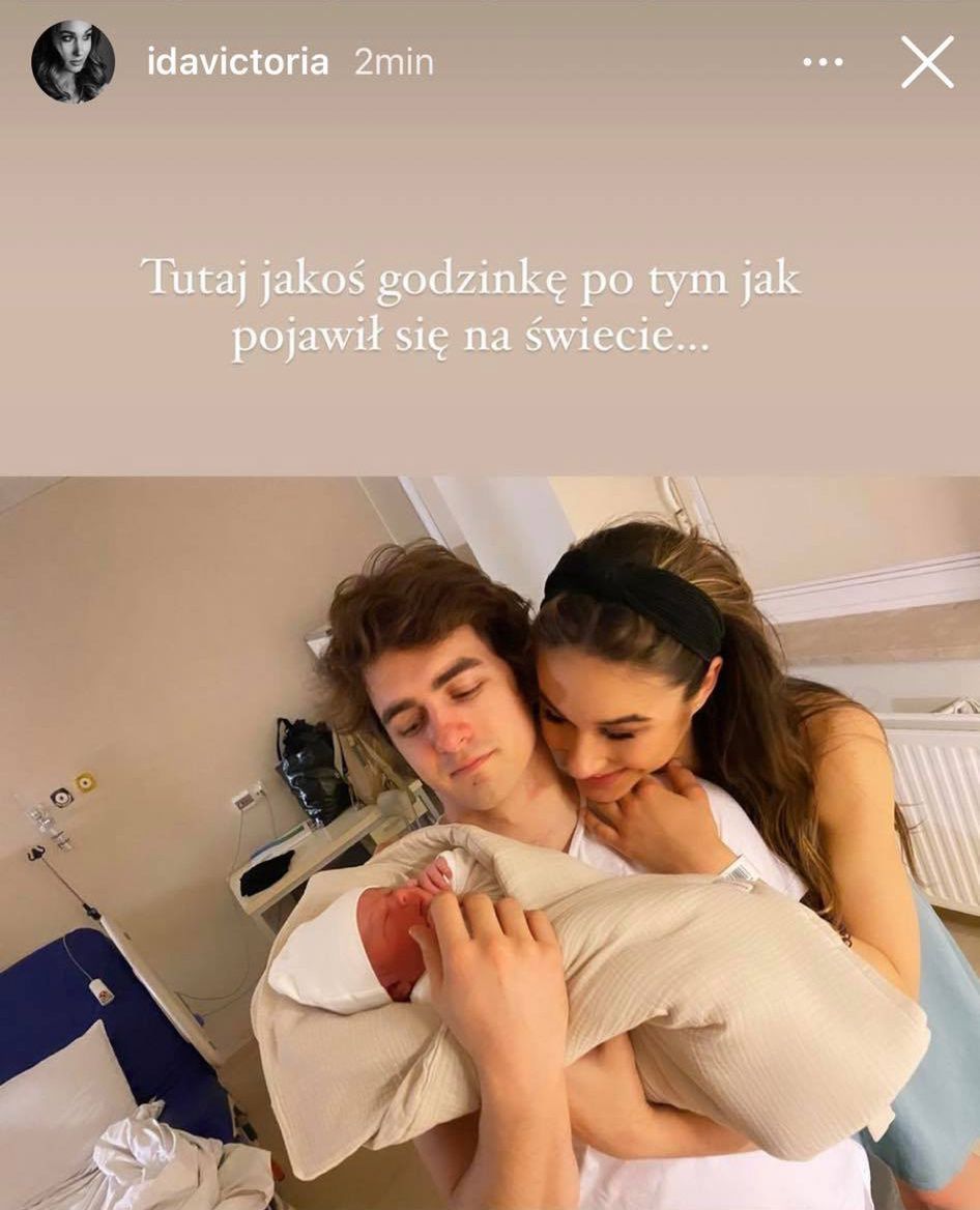 Ida Nowakowska i Jack Herndon z synkiem