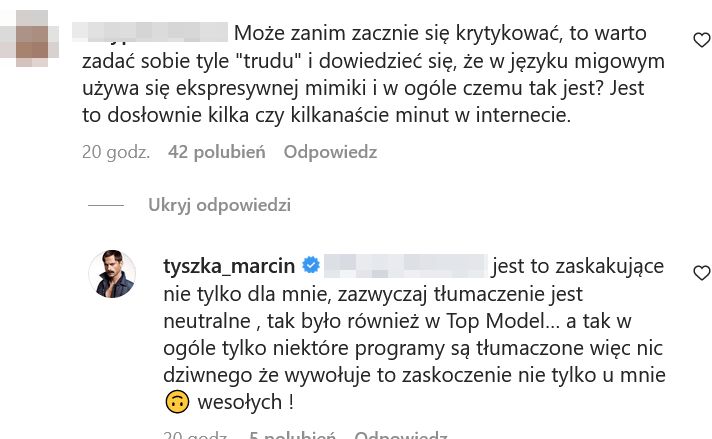Marcin Tyszka ZDEGUSTOWANY ekspresją tłumaczki języka migowego w TVP: "KTO ROBIŁ CASTING"