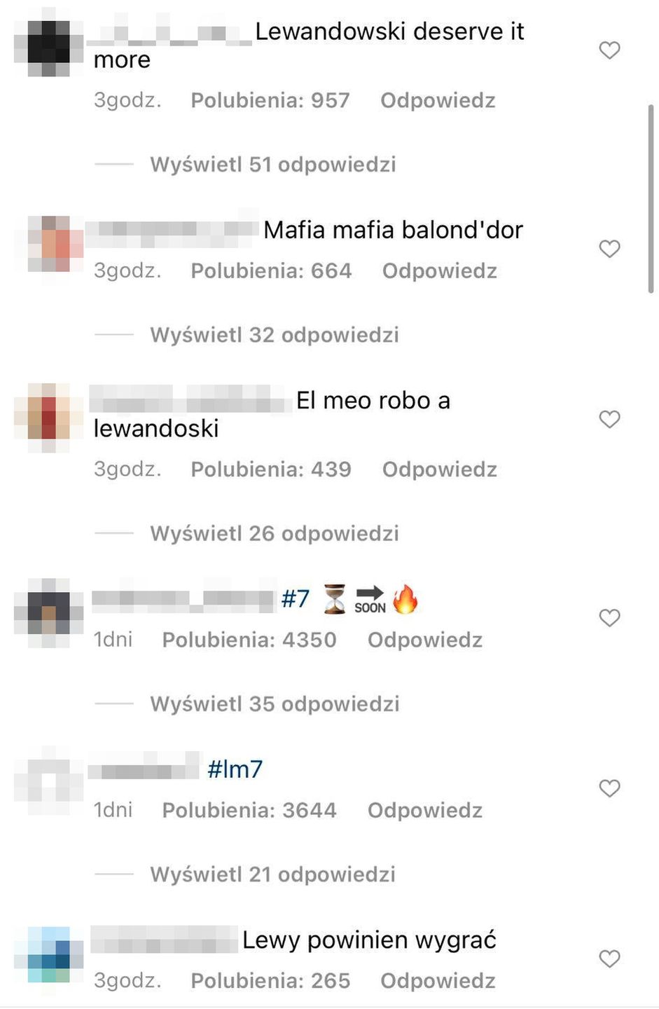 Internauci "wspierają" Roberta Lewandowskiego po gali Złotej Piłki 2021 