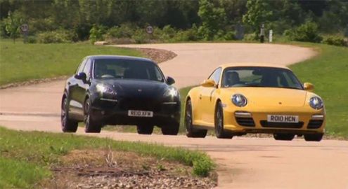 Porsche Cayenne Turbo vs. 911 4S [wideo]