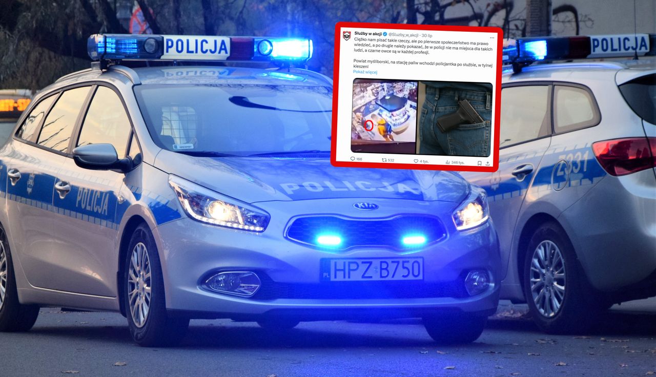 Pijana policjantka z bronią. Ekspert reaguje na karę. "Nieadekwatna"