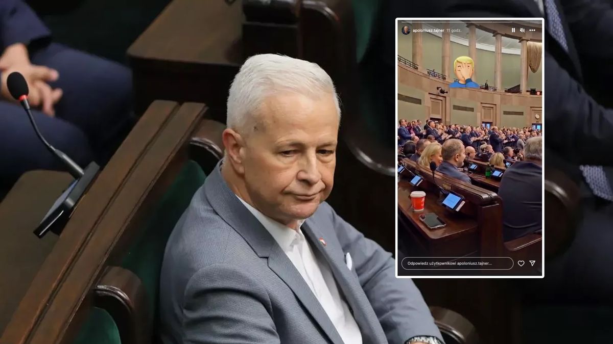 Na głównym zdjęciu: Apoloniusz Tajner, w ramce: sceny z Sejmu