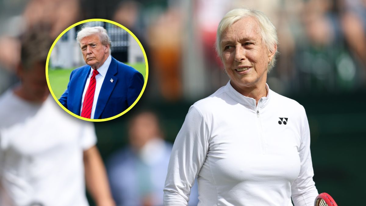 Getty Images / Na zdjęciu: Martina Navratilova / Donald Trump