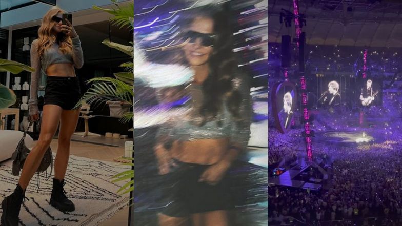 Anna Lewandowska na koncercie Eda Sheerana