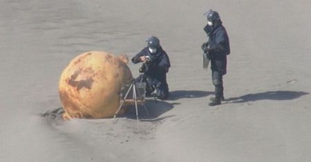 Odkrycie na plaży w Japonii. Znaleziskiem zajęły się służy