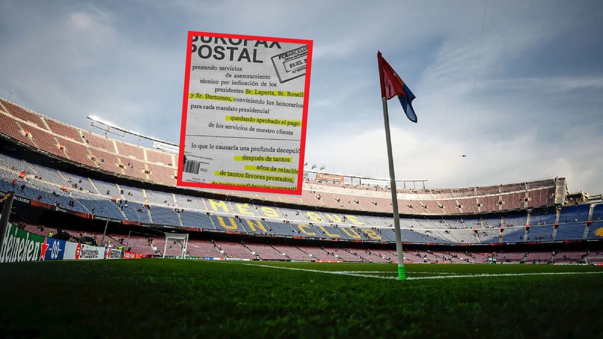 Camp Nou i burofaks wysłany do Barcelony
