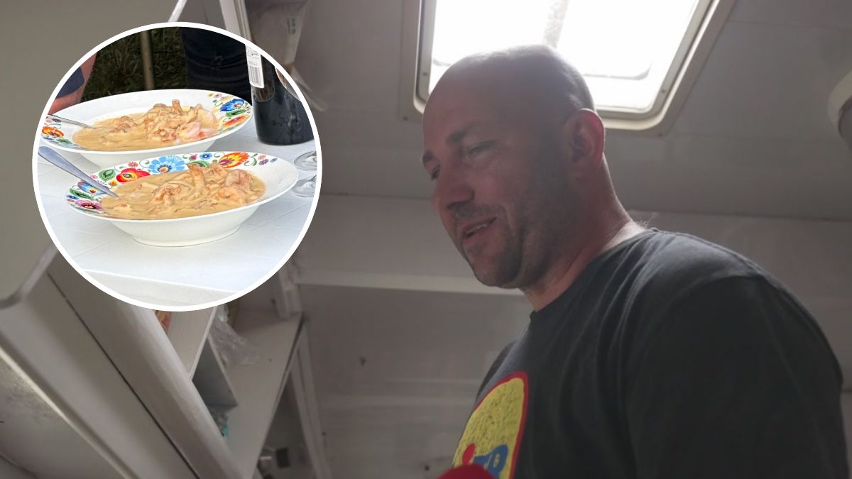 Damian gotuje na festiwalu ekskluzywne potrawy dla żony