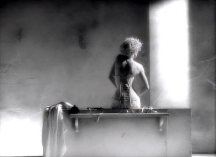 fragment of the "Vogue" video clip