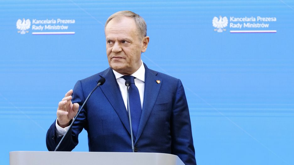 Og?oszenie zmian w sk?adzie Rady Ministr�w
10.05.2024. Warszawa. Ogloszenie zmian w skladzie Rady Ministrow. Fot. Filip Naumienko/REPORTER 
N/z: premier Donald Tusk
Filip Naumienko/REPORTER