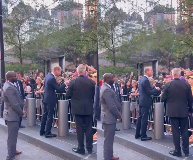 Książę William uciął sobie pogawędkę z grupą turystek-jubilatek