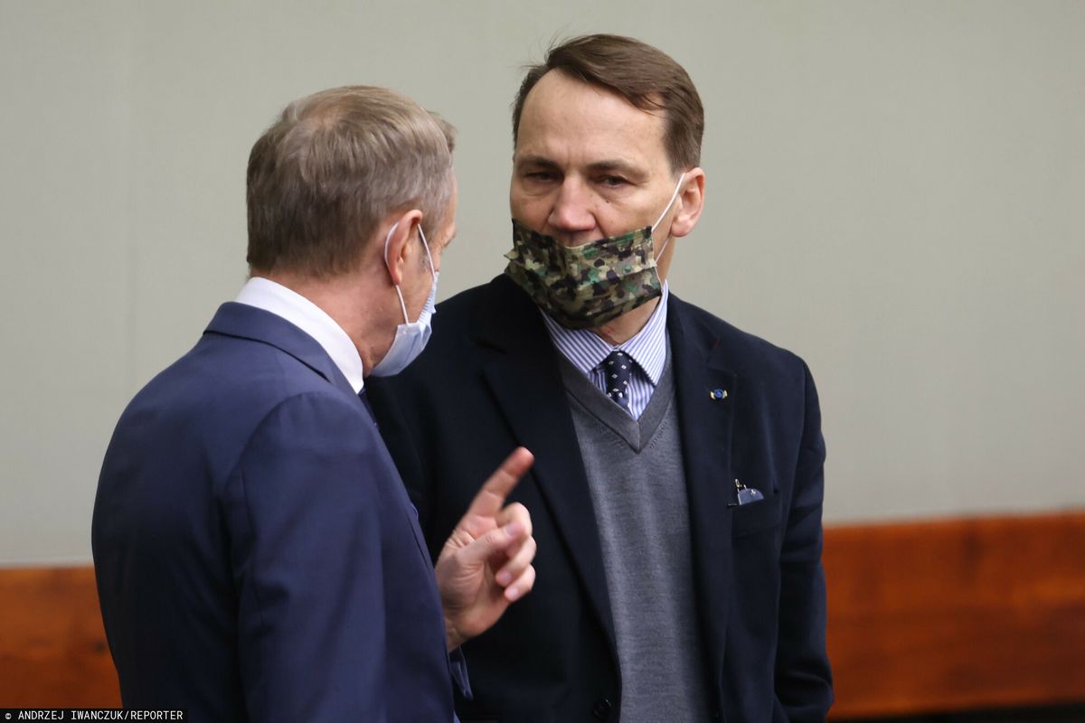 Donald Tusk i Radosław Sikorski