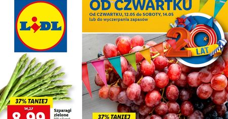 Lidl nowa gazetka 12.05-14.05. Promocje w Lidlu od czwartku 12 maja