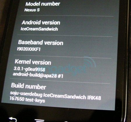 Ice Cream Sandwich przyłapany na wideo? 1
