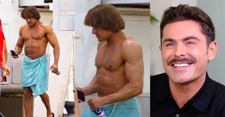NAPAKOWANY Zac Efron zaskakuje metamorfozą na planie filmu o zapaśniku (ZDJĘCIA)