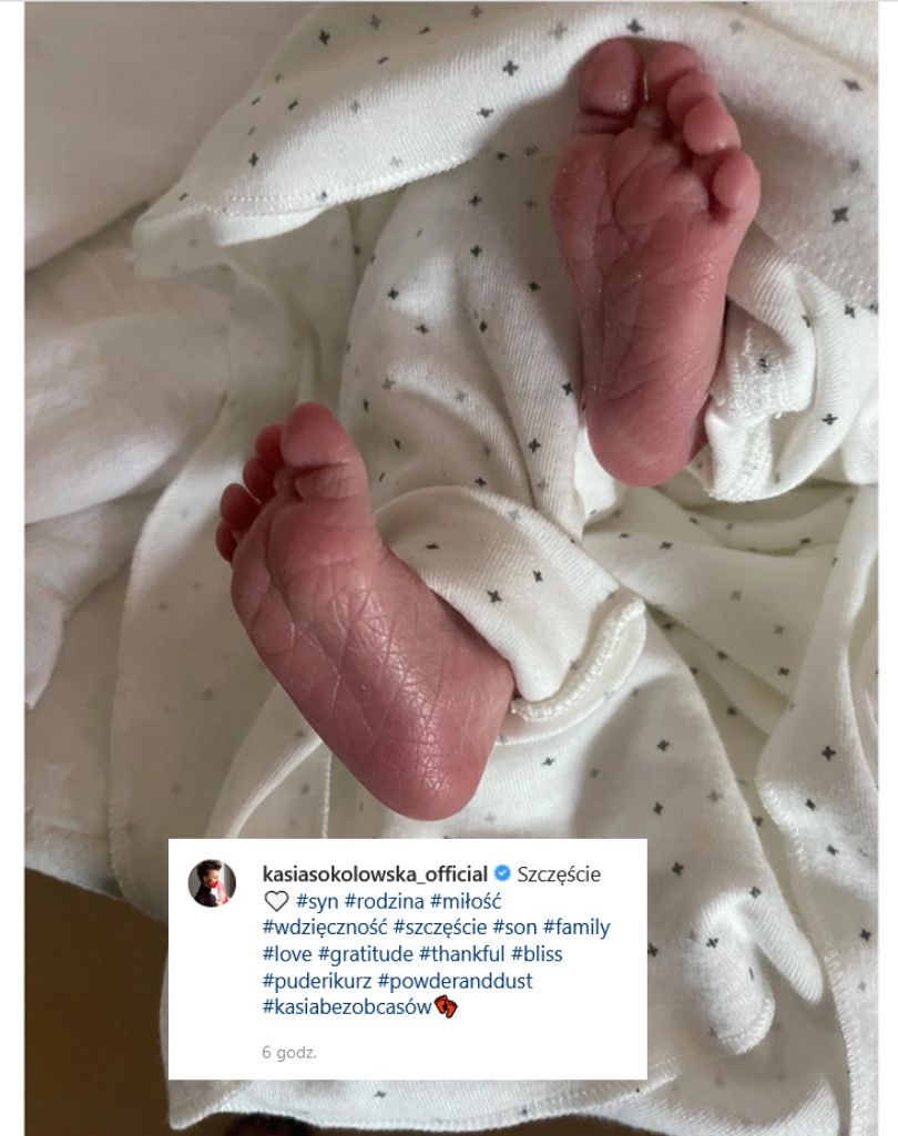 Katarzyna Sokołowska pokazała pierwsze zdjęcie syna!